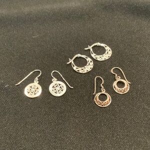 Two pairs each Giani Bernini Sterling Silver Earrings